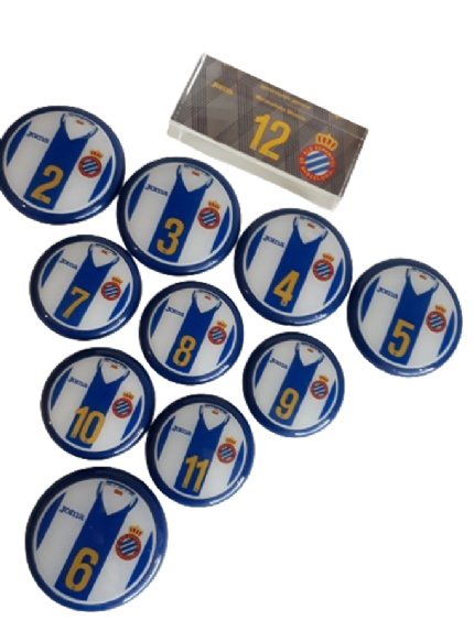 Jogo de botão Espanyol (+ palheta e pastilha)