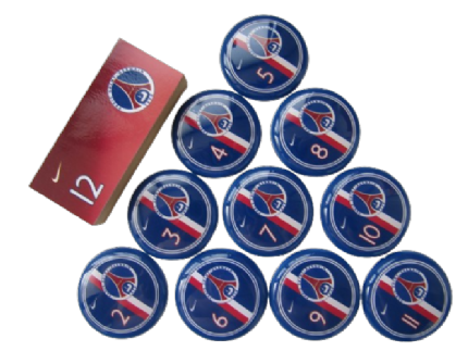 Jogo de botão Paris Saint-Germain - PSG (+Palheta e Pastilha)