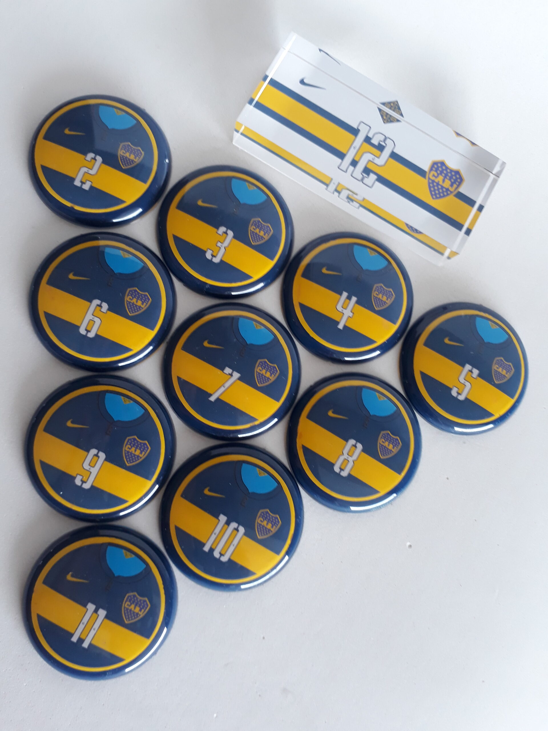 Jogo de botão Boca Juniors 2014 (+ Palheta e Pastilha)