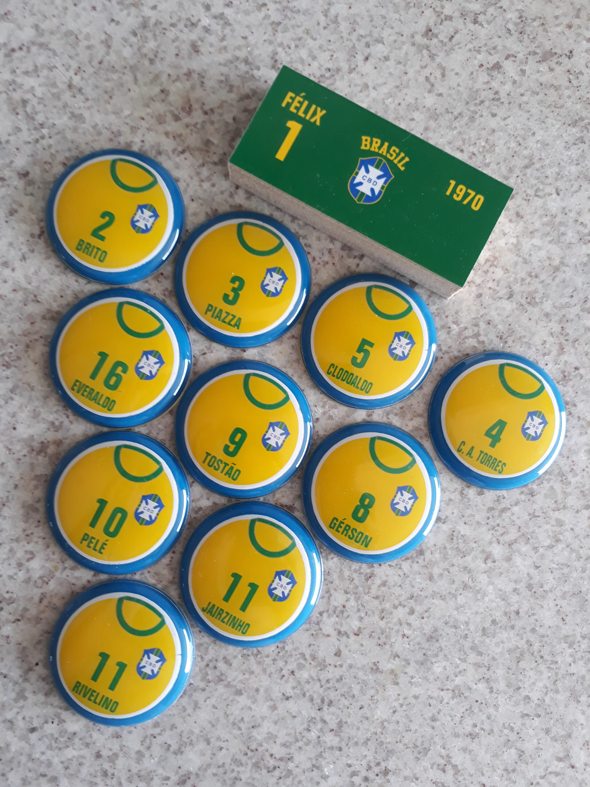 Jogo de botão Seleção Brasileira 1970